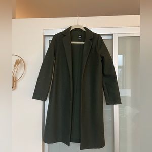 Zara dark green lapel coat